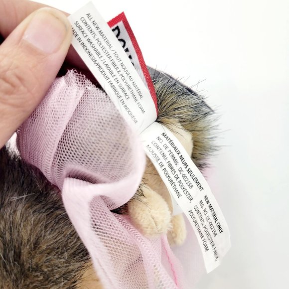 Douglas Small Pink Swirl Hedgehog Stuffed Animal With Tutu Ballet Plush 5" NEW - Picture 11 of 12